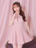 画像5: XSサイズあり【ROBE de FLEURS/ローブドフルール】シースルーレース/ ビジュー/ バストジップ/ 袖あり/ 半袖/ フレア/ ミニドレス/ キャバドレス[OF2]