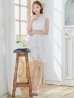 ホワイト モデル：明日花キララ　身長：162cm　着用サイズ：Sサイズ
