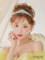 【アクセサリー：ヘアアクセ】【ANGEL R/エンジェルアール】ティアラ/ バースデー/ ウェディング/ シルバー/ ストーン/ ビジュー/ ヘアアクセ/ 髪飾り[OF02]