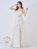 画像4: 【couture an/クチュールアン】ベア/ フェザーフラワー/ パール/ フレア/ Aライン/ プリンセス/ ロングドレス/ キャバドレス long[OF05]