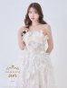 画像3: 【couture an/クチュールアン】ベア/ フェザーフラワー/ パール/ フレア/ Aライン/ プリンセス/ ロングドレス/ キャバドレス long[OF05]