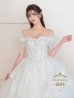 画像16: 【couture an/クチュールアン】レース/ チュール/ オフショルダー/ プリンセス/ エレガント/ ロングドレス/ ビーズ装飾/ ゴージャス/ パーティードレス/ シアー/キャバドレス long[OF05]