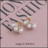 【アクセサリー：ピアス】パール/ビジュー/ゴールド/ピアス【Fサイズ/1カラー】[OF08]