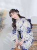 画像14: 【予約商品/4月下旬発送予定】水彩椿の綺麗系浴衣 OBI-siwa-200-kj-12-DKBL / HIMO-900-yn-4-GYxGY / YA-947-kj-BL / HEKO-800-sb-5-W / GETA-02-ok-3-LBL /yo  [YMT]