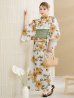 画像4: 【予約 / 5月中旬発送予定】水彩向日葵浴衣 OBI-siwa-201-wk-2-GR / HIMO-900-yn-3-GYxGD / HEKO-800-sb-5-WH / YA-68-kn-YEBE / GETA-02-ok-2-IV / [YMT]