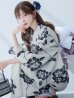 画像1: 【即日発送】古典ロマン牡丹浴衣 siwa-503wk / Yhimo-IV / Yheko-WH / A948kj-NV / YG04BLkj/ [OF01] (1)