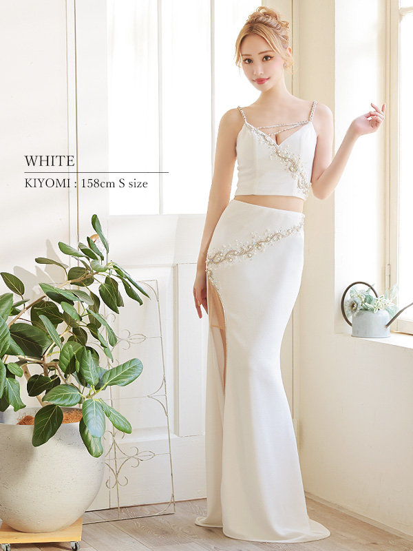 【最安値お得】angelR ドレス　ホワイト　Sサイズ ワンピース