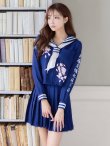 画像5: 【即日発送！】【ハロウィン】セーラー服JK/女子高生/セーラー服コスプレセット【ハロウィン3点セット】【S〜Lサイズ/1カラー】(B7748/B023SB/0415socksSB)[OF01] (5)