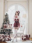 画像10: 【ノベルティ対象】【即日発送！】【クリスマスコスプレ8点セット】【Malymoon/マリームーン】シークレットレーススフレニットサンタ【フリーサイズ/2カラー】[OF03] (10)