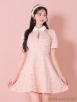 画像26: 【予約商品/11月上旬入荷予定】XSサイズあり【ROBE de FLEURS/ローブドフルール】襟つき/ カットデザイン/ スパンコール/ フレア/ ミニドレス/ キャバドレス[OF2] (26)