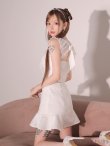 画像21: 【予約商品/12月中旬入荷予定】XSサイズあり【ROBE de FLEURS/ローブドフルール】ナチュラルレース/ ノースリーブ/ バックリボン/ セットアップ/ フレア/ ミニドレス/ キャバドレス[OF2] (21)