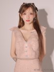 画像7: 【予約商品/12月中旬入荷予定】XSサイズあり【ROBE de FLEURS/ローブドフルール】ナチュラルレース/ ノースリーブ/ バックリボン/ セットアップ/ フレア/ ミニドレス/ キャバドレス[OF2] (7)