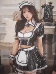 画像2: 【即日発送】 【ハロウィン】レザーセパレートメイド【Malymoon/マリームーン 【コスプレ9点セット】【フリーサイズ/1カラー】[HC02] (2)