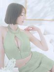 画像20: XSサイズあり【ROBE de FLEURS Glossy/ローブ・ド・フルール グロッシー】フロントジッパー/ リブニット/ アメリカンスリーブ/ 無地/ ワンカラー/ タイト/ セットアップ/ ミニドレス/ キャバドレス[OF2]【一部予約商品/1月上旬入荷予定】 (20)