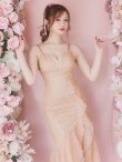 画像3: 【ROBE de FLEURS Glossy/ローブ・ド・フルール グロッシー】バック編み上げ/ スリット/ スパークリーラメ/ ミモレ丈/ ミディアム丈/ ミディアムドレス/ キャバドレスlong[OF2] (3)