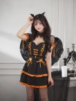 画像11: 【即日発送！】【ハロウィン】レースアップデビルスカートセットアップ 【コスプレ6点セット】[OF03-H] (11)