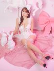 画像35: 【即日発送！】【ハロウィン】 ファーキャミレースバニーガール 【コスプレ6点セット】 【XS-Mサイズ/2カラー】[OF03] (35)