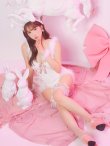 画像38: 【即日発送！】【ハロウィン】 ファーキャミレースバニーガール 【コスプレ6点セット】 【XS-Mサイズ/2カラー】[OF03] (38)