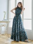 画像19: 【GINZA COUTURE/銀座クチュール】フラワープリント/ ハイネック/ ノースリーブ/ Aライン/ ロングドレス / キャバドレス long[OF2] (19)