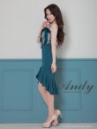 画像28: 【ANDY/アンディ】 フラワーレース/  リボンデザイン/  テールカット/ フリル/  膝丈/ ミディアムドレス/ キャバドレス[OF05] (28)