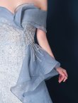 画像6: 【couture an/クチュールアン】オフショルダー/ ビーズ刺繍/ アシンメトリー/ フリル/ マーメイド/ ロングドレス/ キャバドレス long[OF05] (6)