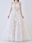 画像7: 【couture an/クチュールアン】ベア/ フェザーフラワー/ パール/ フレア/ Aライン/ プリンセス/ ロングドレス/ キャバドレス long[OF05] (7)