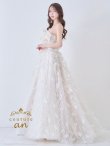 画像5: 【couture an/クチュールアン】ベア/ フェザーフラワー/ パール/ フレア/ Aライン/ プリンセス/ ロングドレス/ キャバドレス long[OF05] (5)