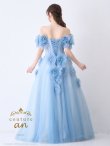 画像6: 【couture an/クチュールアン】オフショルダー/ 立体フラワー/ ビジュー/ パール/ フレア/ Aライン/ プリンセス/ ロングドレス/ キャバドレス long[OF05] (6)