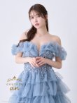 画像12: 【couture an/クチュールアン】オフショル/ フリル/ ビジュー/ シフォン/ フレア/ Aライン/ プリンセス/ ロングドレス/ キャバドレス long[OF05] (12)