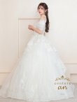 画像4: 【couture an/クチュールアン】レース/ チュール/ オフショルダー/ プリンセス/ エレガント/ ロングドレス/ ビーズ装飾/ ゴージャス/ パーティードレス/ シアー/キャバドレス long[OF05] (4)