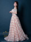 画像4: 【couture an/クチュールアン】フラワープリント/ スパンコール/ オフショルダー/ チュール/ プリンセスライン/ ロングドレス/ キャバドレス long[OF05] (4)