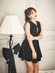 画像13: 【ゆめの/関西コレクション着用】XSサイズあり【ROBE de FLEURS/ローブドフルール】リボン/ ビジュー/ バストカット/ ノースリーブ/ フレア/ ミニドレス/ キャバドレス[OF2] (13)