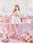 画像41: 【みな/関西コレクション着用】sugarコラボカラー・XSサイズあり【ROBE de FLEURS/ローブドフルール】サイドミニリボン/ スパンコール/ グロウ/ セットアップ/ フレア/ ミニドレス/ キャバドレス[OF2] (41)