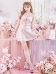 画像10: 【みな/関西コレクション着用】sugarコラボカラー・XSサイズあり【ROBE de FLEURS/ローブドフルール】サイドミニリボン/ スパンコール/ グロウ/ セットアップ/ フレア/ ミニドレス/ キャバドレス[OF2] (10)