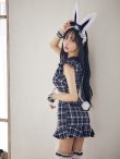 画像12: 【即日発送】【ハロウィン】 チェックバニーセットアップ  【コスプレ6点セット】【XS-Lサイズ/2カラー】[HC02] (12)