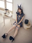 画像5: 【即日発送】【ハロウィン】 チェックバニーセットアップ  【コスプレ6点セット】【XS-Lサイズ/2カラー】[HC02] (5)