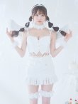 画像2: 【即日発送】【ハロウィン】セクシーエンジェルセットアップ 【コスプレ7点セット】【XS-Mサイズ/1カラー】[OF03] (2)