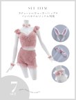 画像21: 【予約商品/10月上旬発送予定】【ハロウィン】 総レースバニー編み上げセットアップ【コスプレ7点セット】【XS-Mサイズ/2カラー】[OF03] (21)