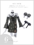 画像39: 【予約商品/9月中旬-10月上旬発送予定】【ハロウィン】ベルスリーブチャイナセットアップ 【コスプレ5点セット】【XS-Mサイズ/1カラー】オフショルチャイナワンピース 【コスプレ6点セット】 【XS-Lサイズ/3カラー】(SE01YN)[HC02] (39)