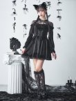 画像18: 【予約商品/9月中旬発送予定】【ハロウィン】ブラックキャットベロアワンピース 【コスプレ3点セット】[OF03] (18)