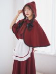 画像3: 【予約商品/9月上旬発送予定】【ハロウィン】赤ずきんロングフレアワンピース 【コスプレ3点セット】 【S-XLサイズ/1カラー】[OF03] (3)