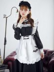 画像3: 【即日発送！】【ハロウィン】クラシックメイドロングワンピース 【コスプレ3点セット】【S-XLサイズ/1カラー】[OF03] (3)