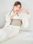 画像1: 【予約 / 4月下旬発送予定】アーガイルビジュー浴衣 OBI-siwa-204-wk-8-BE / HIMO-906-yn-PEARL / HEKO-800-sb-6-YEBE / YA-1071-kn-W / GETA-01-kj-3-IV/ [y/OF01] (1)