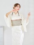 画像10: 【予約 / 4月下旬発送予定】アーガイルビジュー浴衣 OBI-siwa-204-wk-8-BE / HIMO-906-yn-PEARL / HEKO-800-sb-6-YEBE / YA-1071-kn-W / GETA-01-kj-3-IV/ [y/OF01] (10)