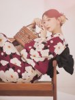 画像2: 【予約 / 5月下旬発送予定】白椿と梅の花柄浴衣 OBI-siwa-204-wk-1-B / HIMO-902-kj-5-RosePK / / YA-1066-kj-IV / GETA-02-ok-8-RoseP/ [yo/OF01] (2)