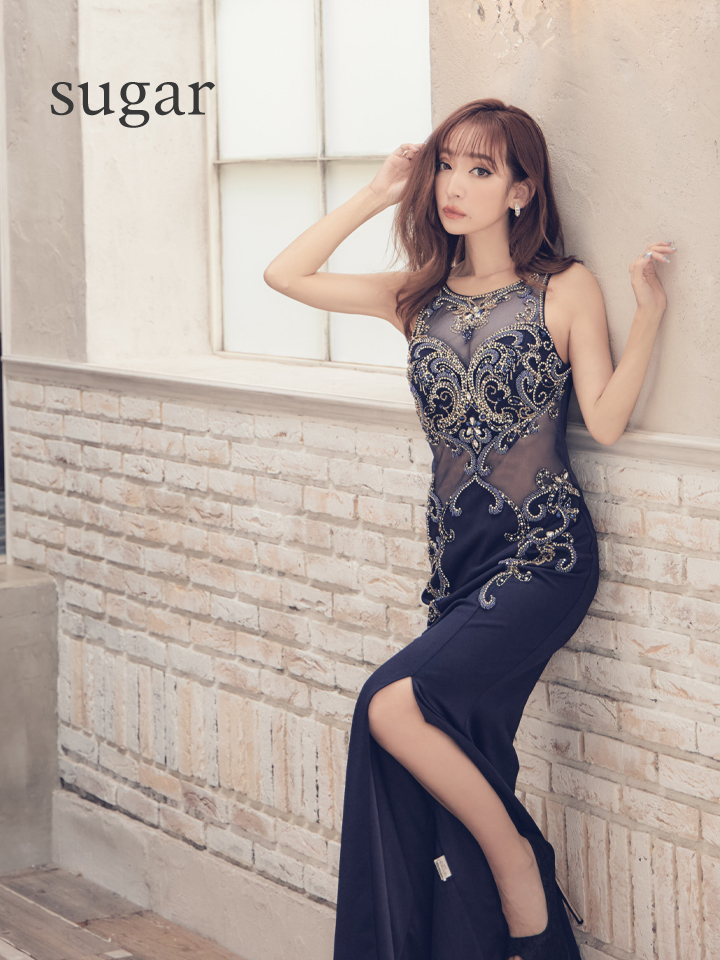 高品質限定SALE Luxe Style シアービジュー ロングドレス 11504の通販