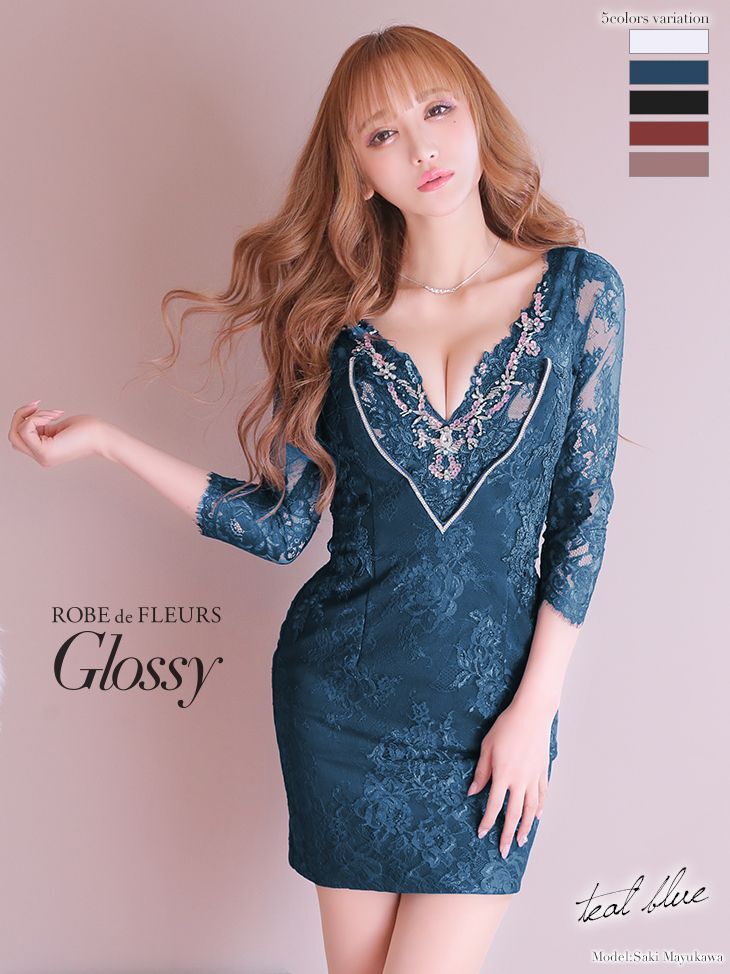 XSサイズあり】【ROBE de FLEURS Glossy/ローブ・ド・フルール