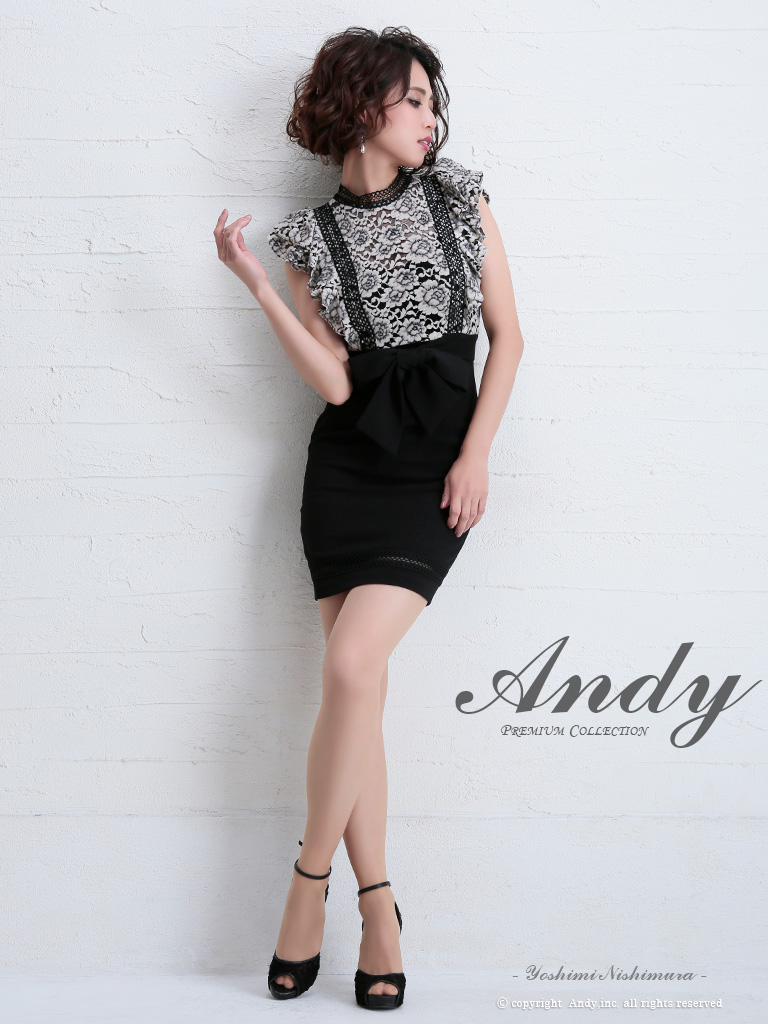 ☆人気の為再入荷☆【ANDY】フラワーレース/ リボン/ フリルスリーブ