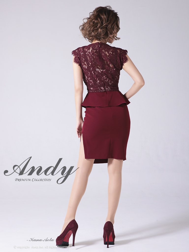 Andy ANDY Fashion Press 13 COLLECTION 02】レース切り替え/ ペプラム