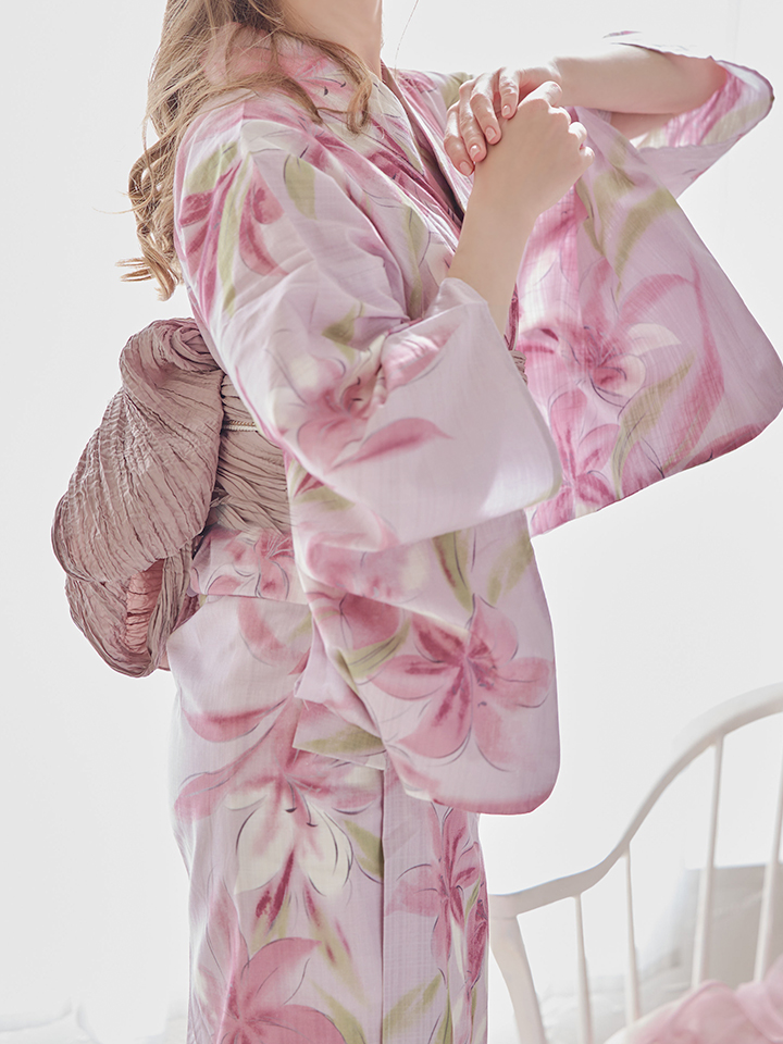のぼり「リサイクル」 【アッシュさま専用】TERA 浴衣 150 ゆり ピンク